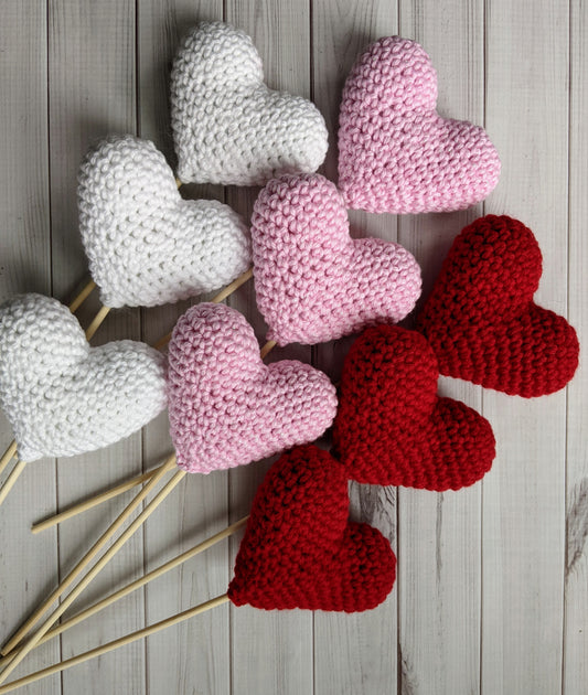 Valentine Heart Bouquet On A Stick